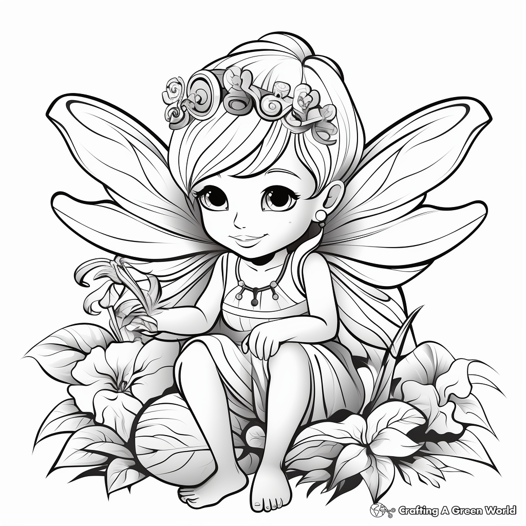 Fairy Coloring Pages Printable Fairy Coloring Pages Printable