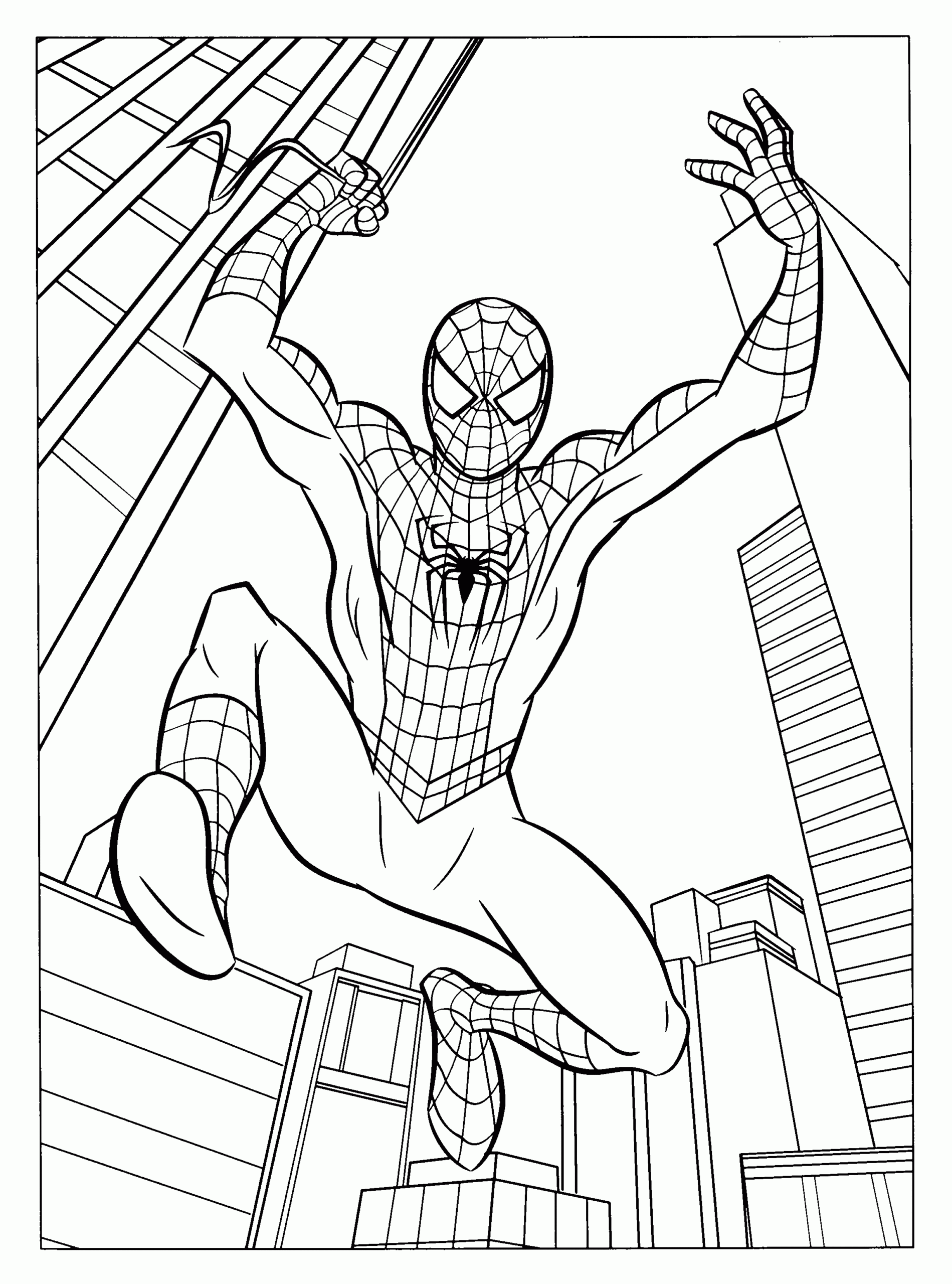 Spider Man Coloring Pages For Children Spider Man Coloring Pages For Children