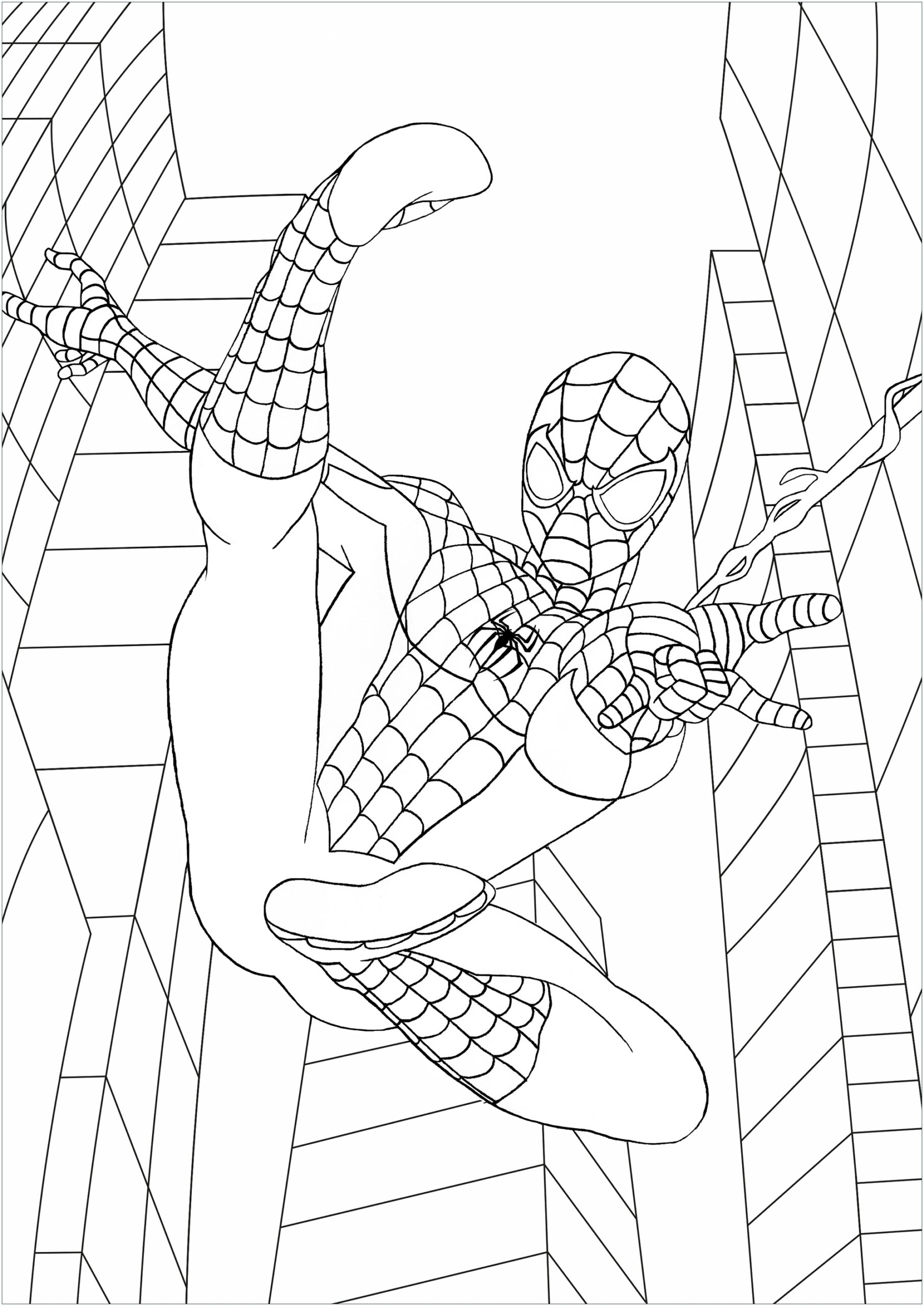 Coloring Pages Spiderman Printable Coloring Pages Spiderman Printable