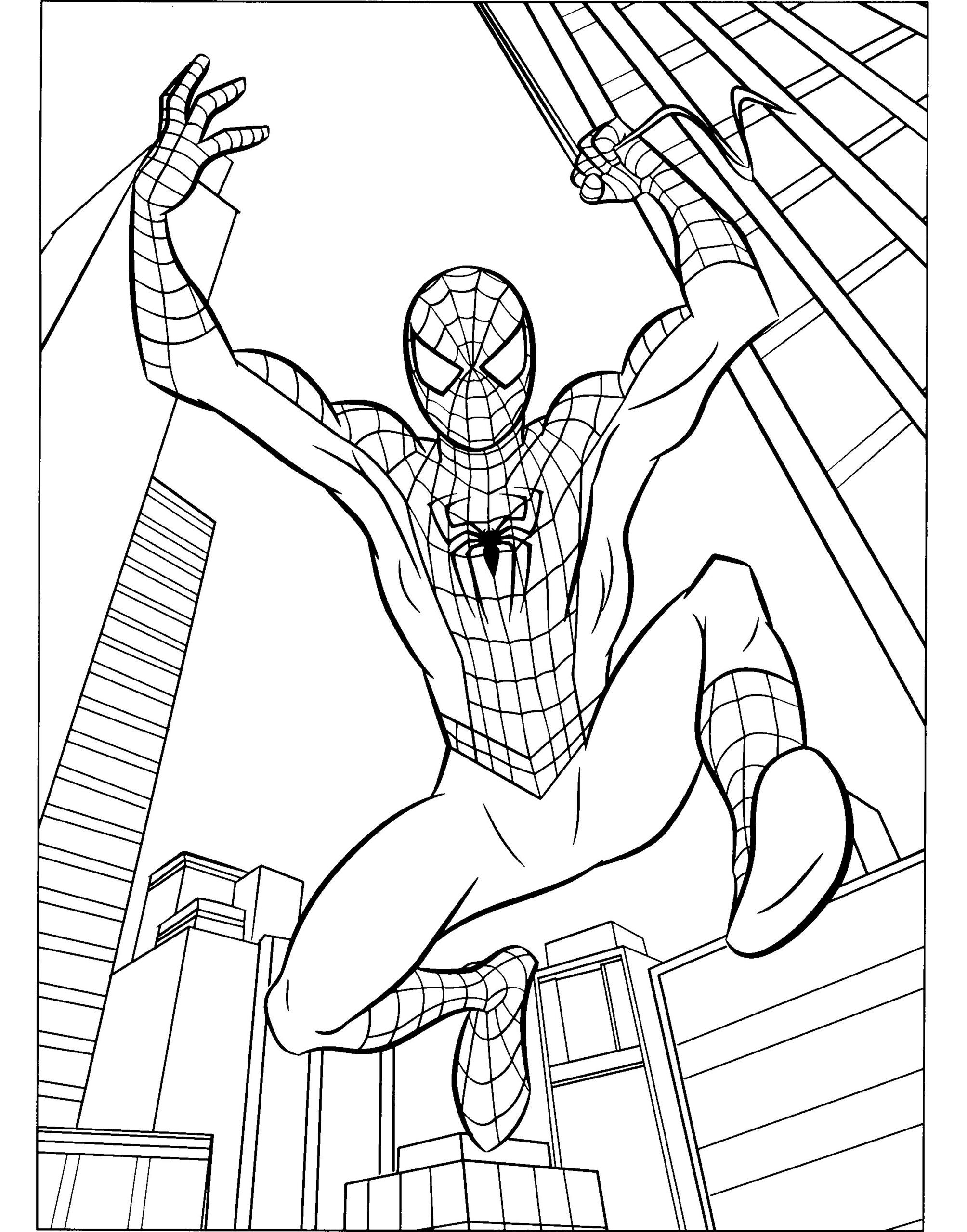 Spiderman Coloring Pages Free Printable Spiderman Coloring Pages Free Printable
