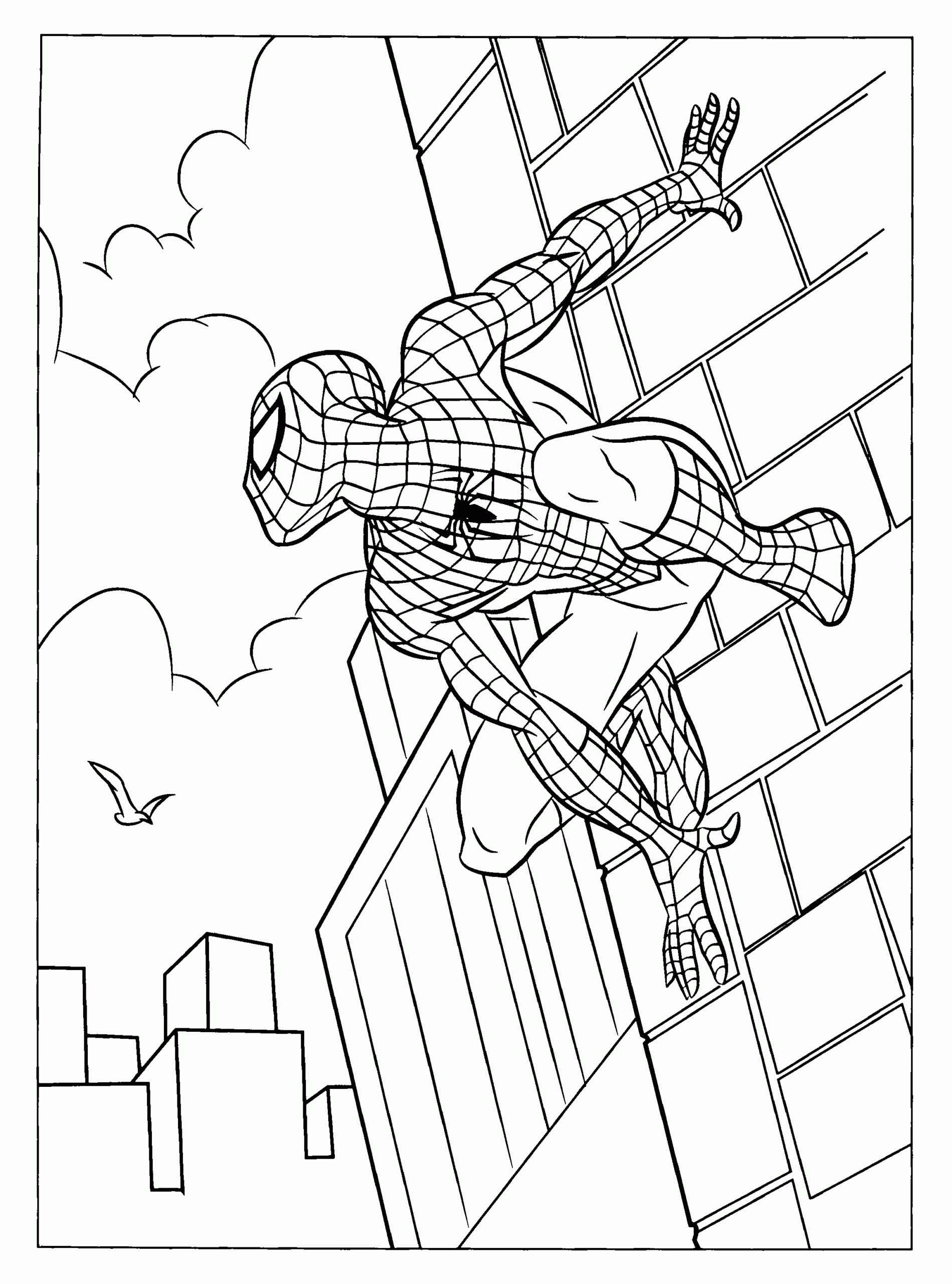 Printable Coloring Pages Spiderman