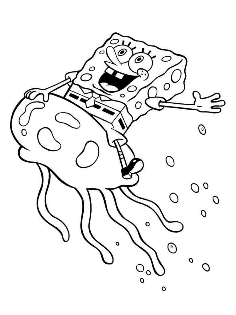 Spongebob Jellyfish Coloring Pages Vrogue Co