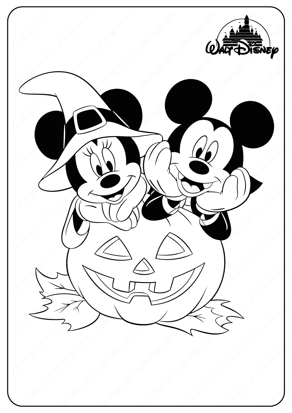 Spooktacular Halloween Coloring Fun With Minnie Mickey Spooktacular Halloween Coloring Fun With Minnie Mickey