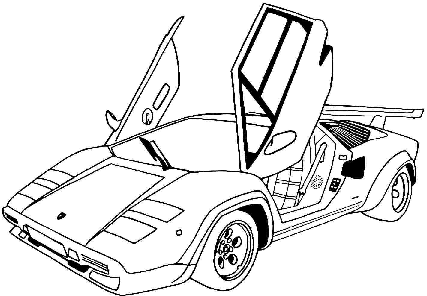 Sports Car Printable Coloring Pages Sports Car Printable Coloring Pages