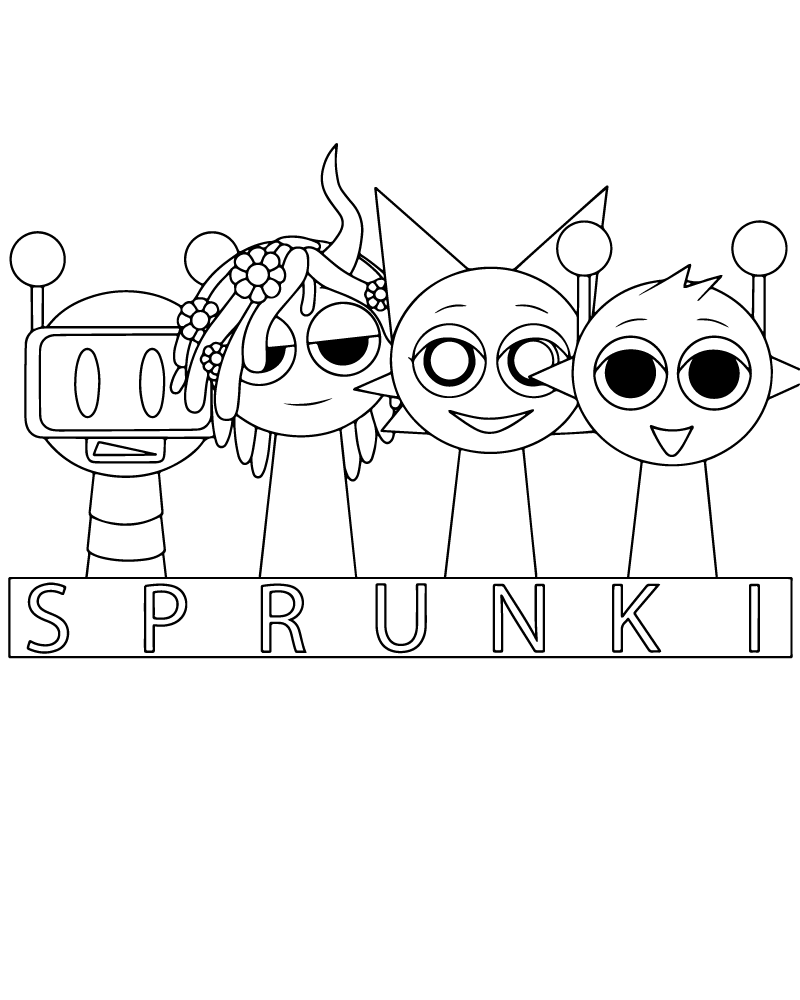 Sprunki Coloring Pages Printable Pdf Sprunki Coloring Pages Printable Pdf