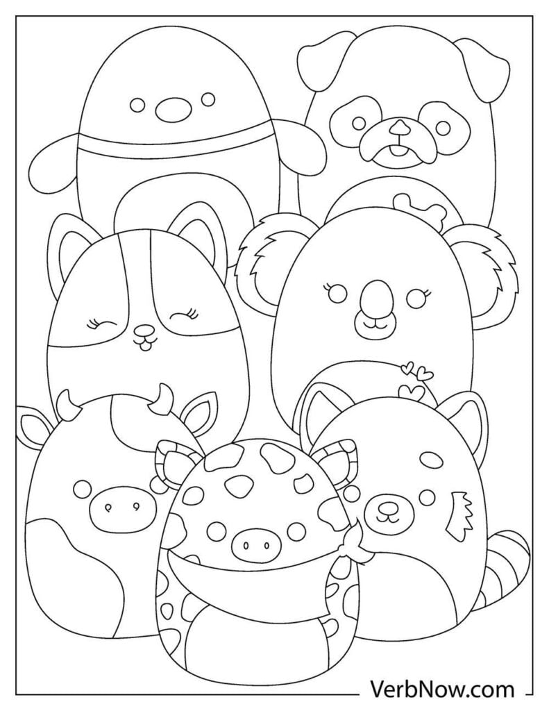 Squishmallow Coloring Pages Printable Squishmallow Coloring Pages Printable
