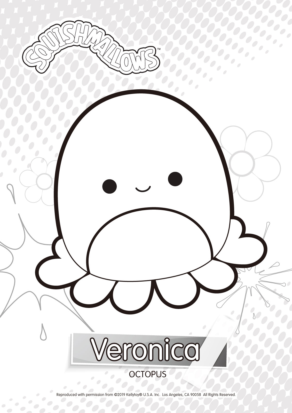 Squishmallows Veronica Coloring Pages XColorings