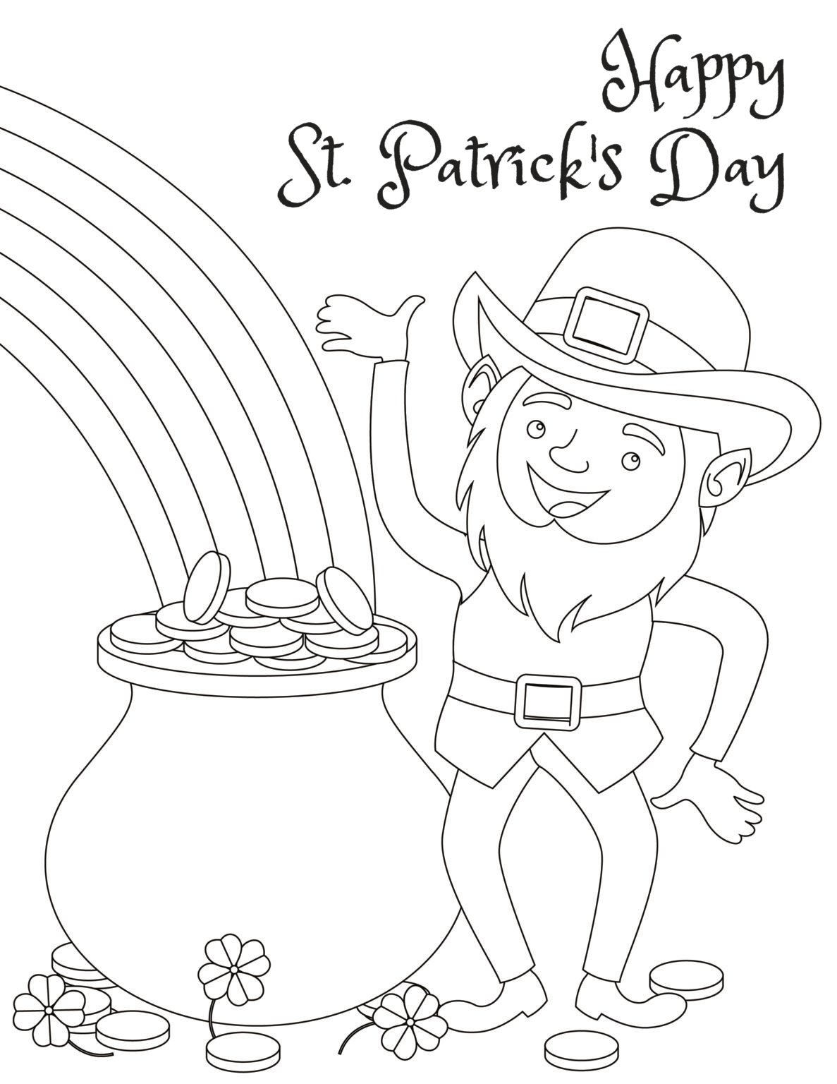 Printable St Patricks Day Coloring Pages Printable St Patricks Day Coloring Pages