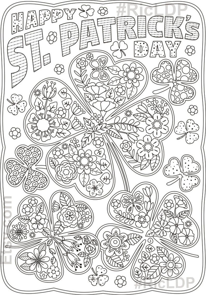 St Patricks Day Coloring Pages Printable St Patricks Day Coloring Pages Printable