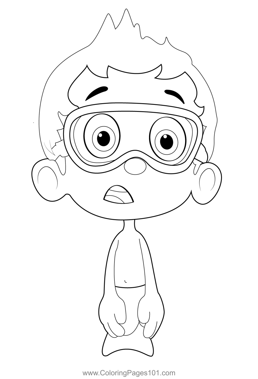 Standing Nonny Coloring Page For Kids Free Bubble Guppies Printable Standing Nonny Coloring Page For Kids Free Bubble Guppies Printable