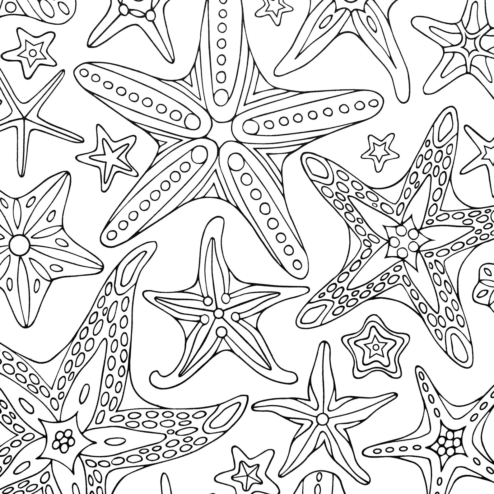 Starfish Coloring Pages Design Resources Xcolorings C Vrogue Co