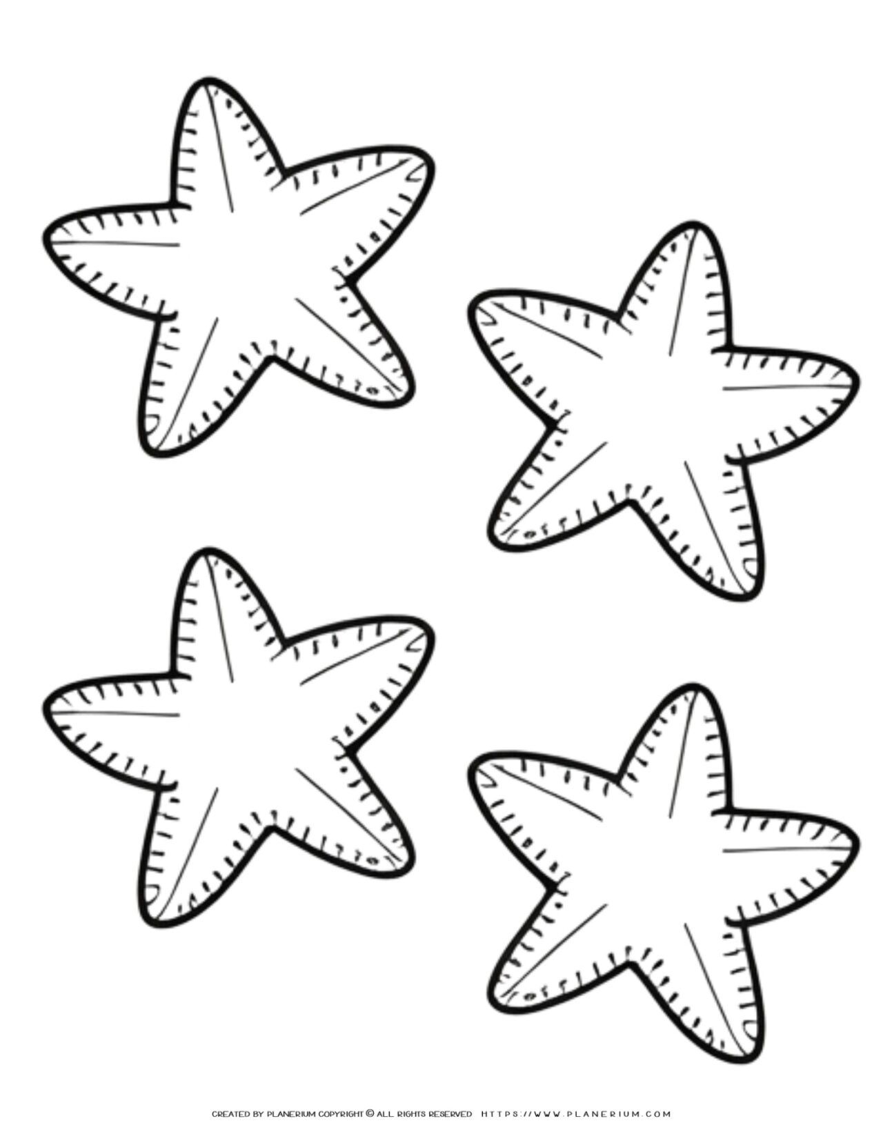 Starfish Pictures To Color Starfish Pictures To Color