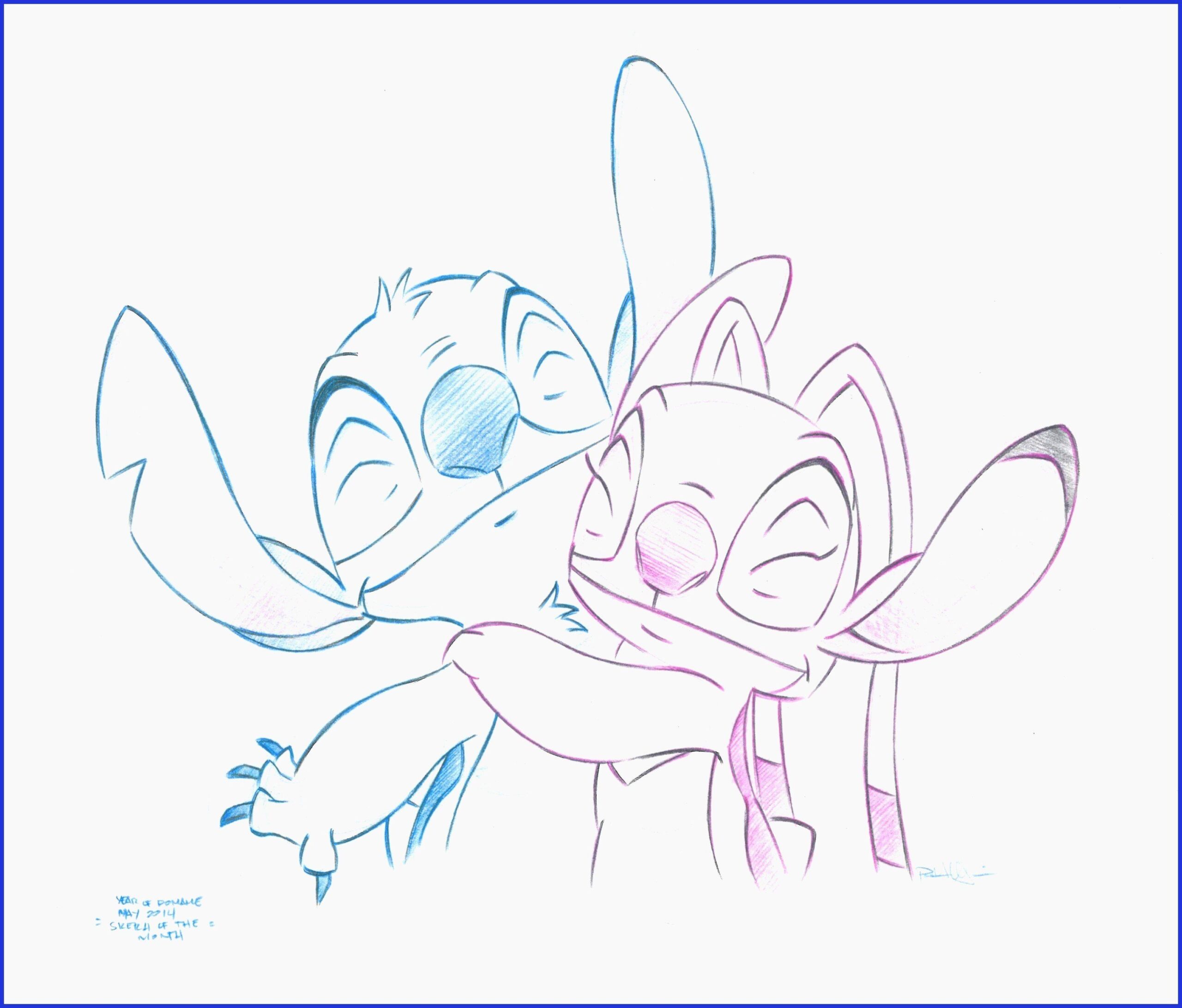 Stitch And Angel Colouring Pages Printable Stitch And Angel Colouring Pages Printable