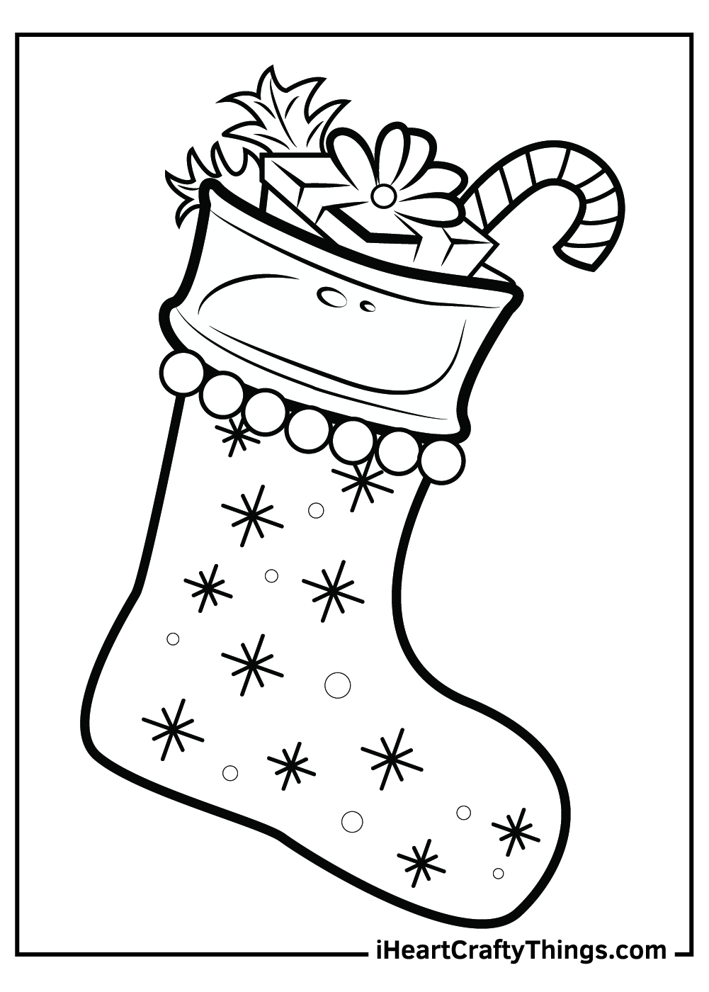 Stocking Coloring Pages Printable Stocking Coloring Pages Printable