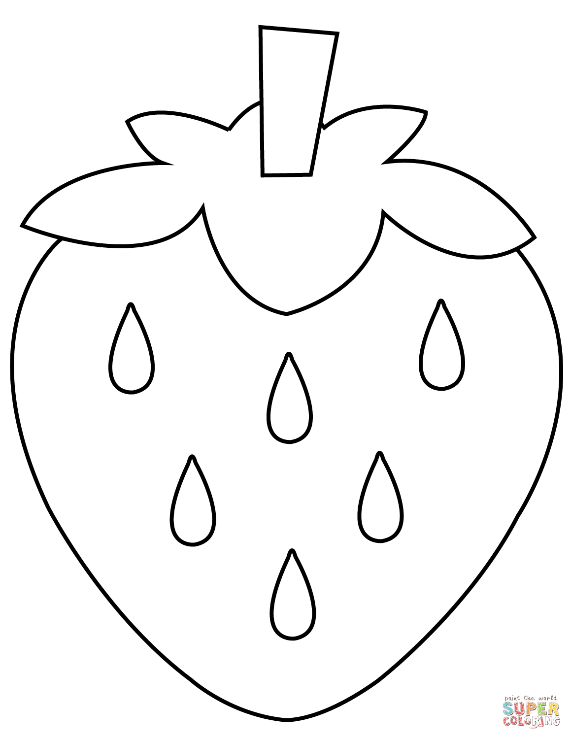 Strawberry Coloring Pages Strawberry Coloring Pages