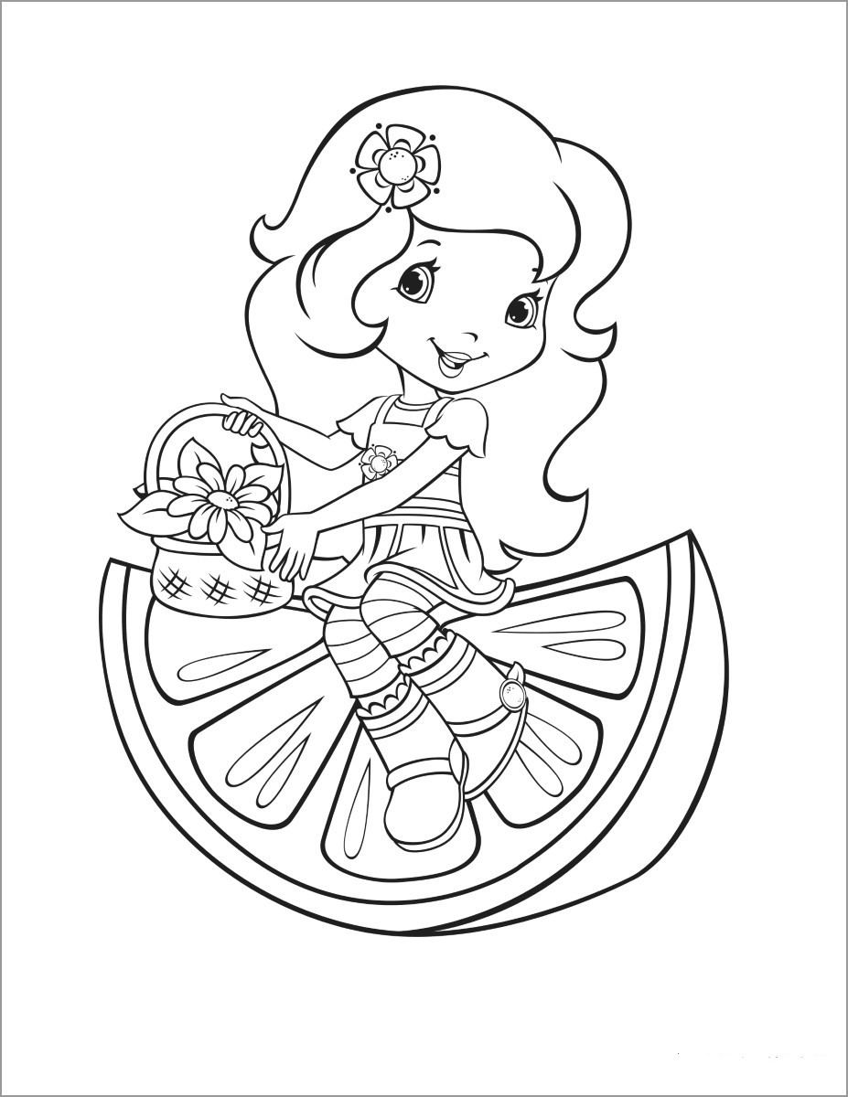 Strawberry Shortcake Coloring Pages ColoringBay