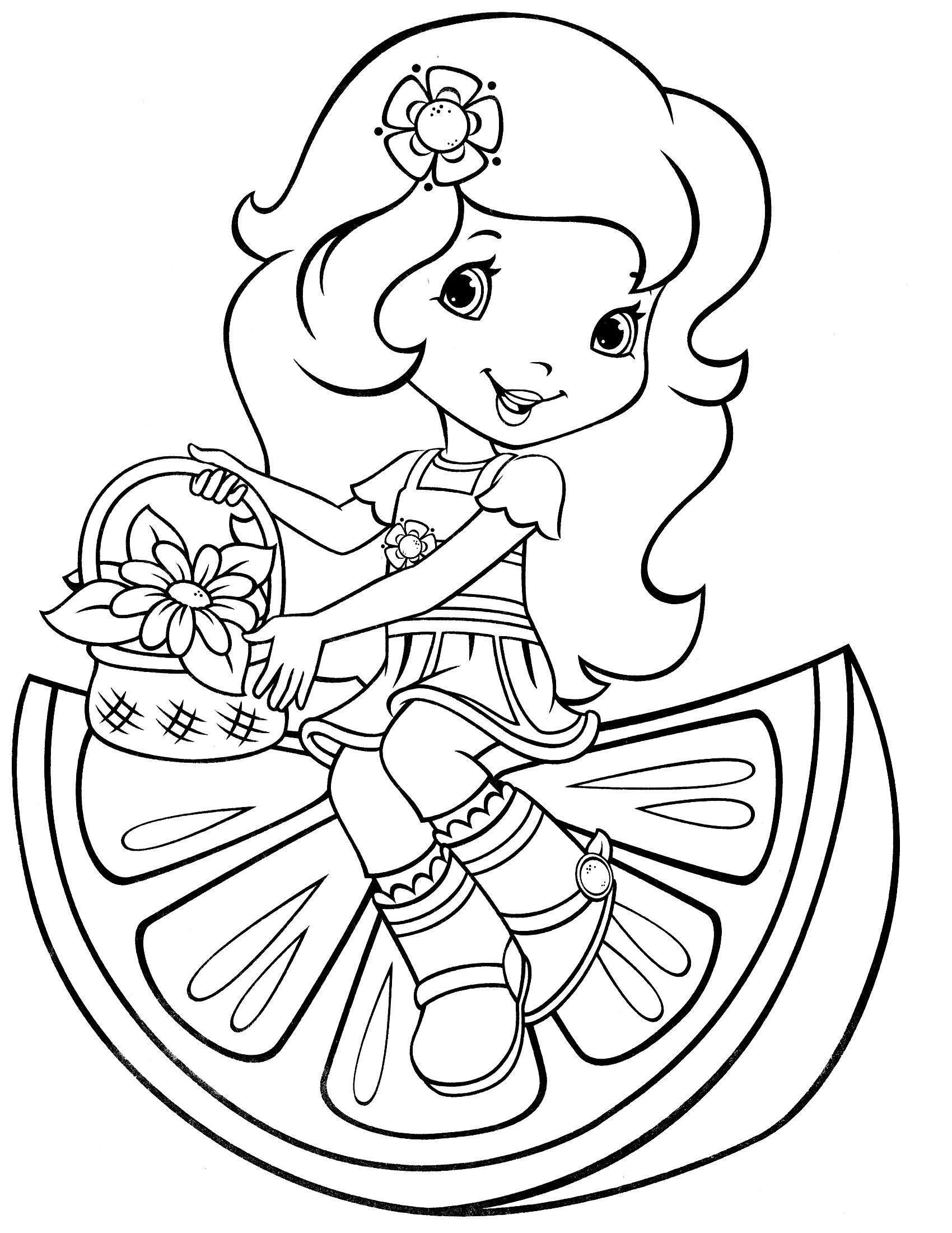 Printable Strawberry Shortcake Coloring Pages Printable Strawberry Shortcake Coloring Pages