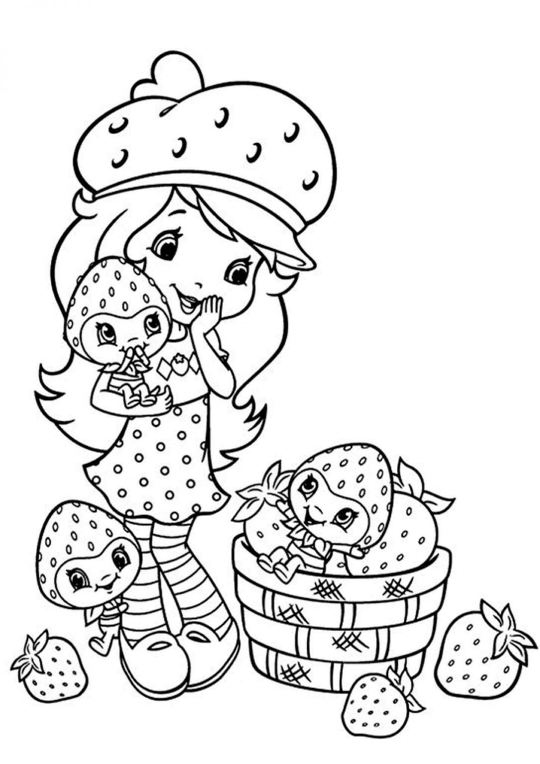 Strawberry Shortcake Coloring Pages Printable Strawberry Shortcake Coloring Pages Printable