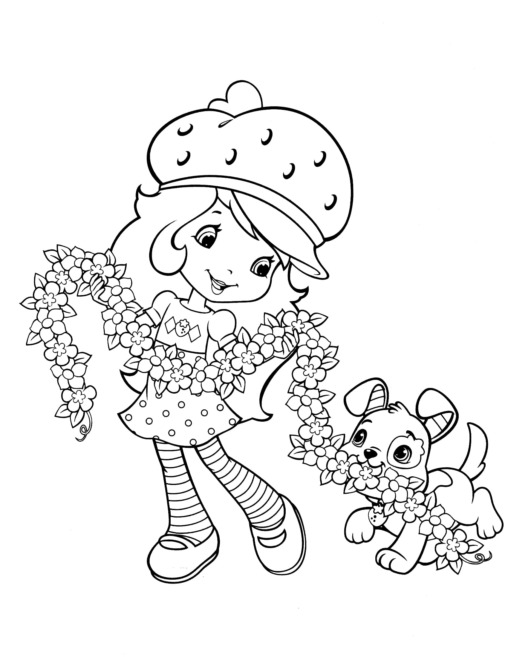Strawberry Shortcake Colouring Pages Strawberry Shortcake Colouring Pages