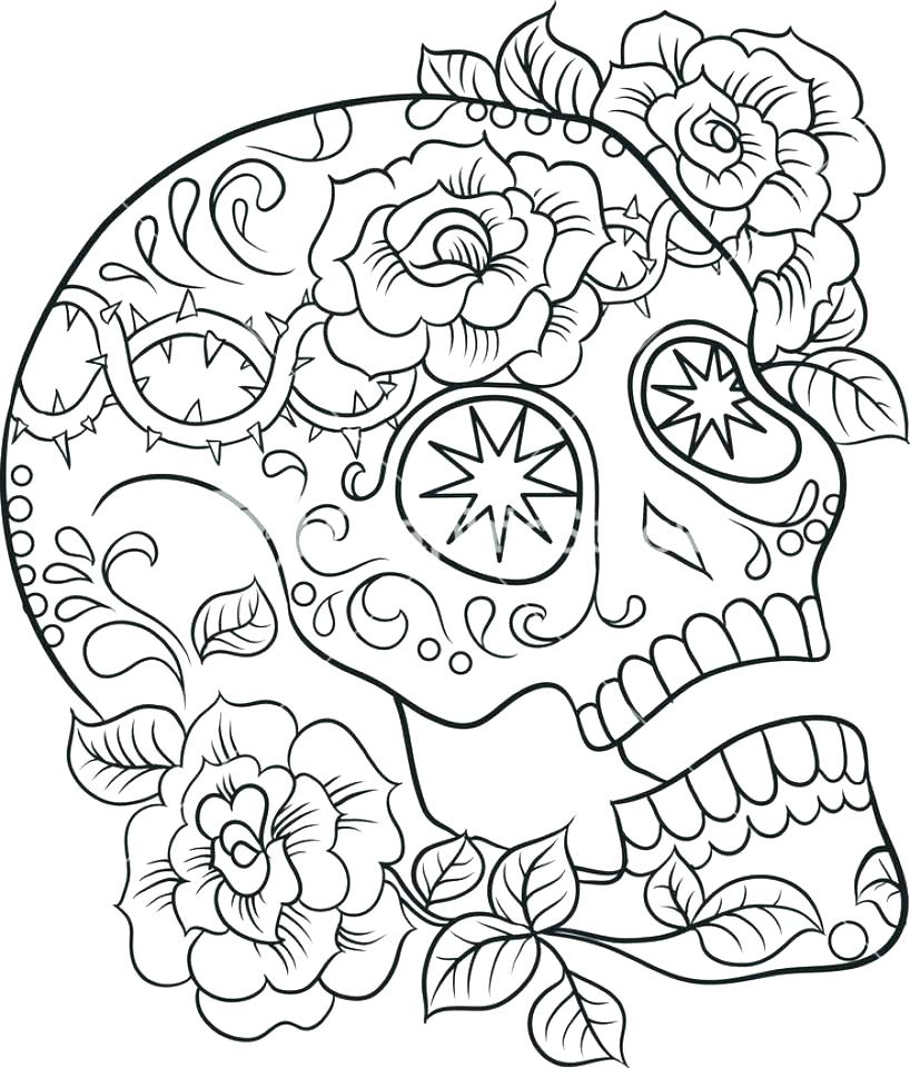 Sugar Skull Coloring Pages Pdf At GetColorings Free Printable Sugar Skull Coloring Pages Pdf At GetColorings Free Printable