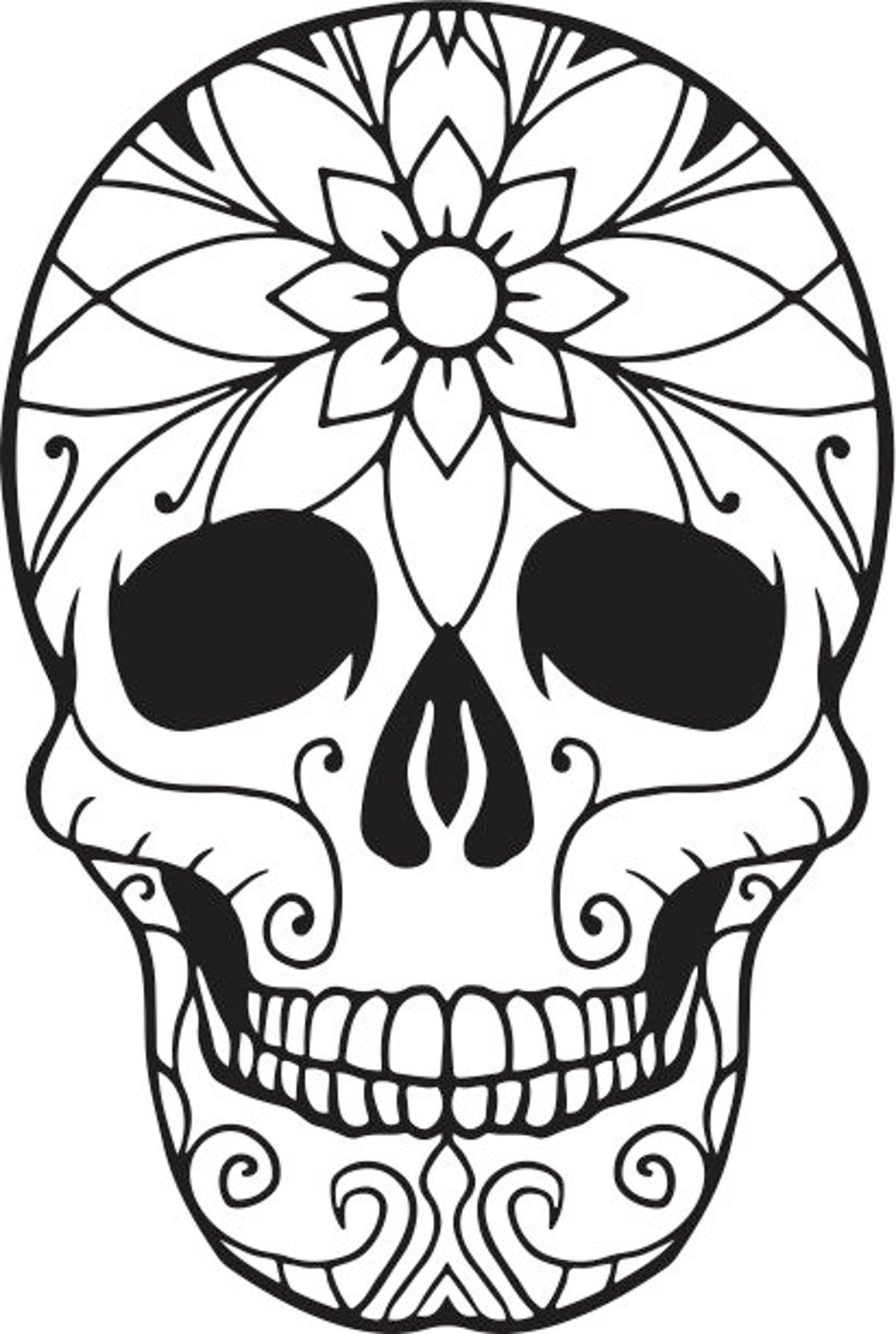 Sugar Skull Coloring Pages