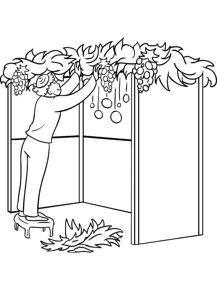 Sukkot Coloring Page Free Printable Sukkot Coloring Page Free Printable