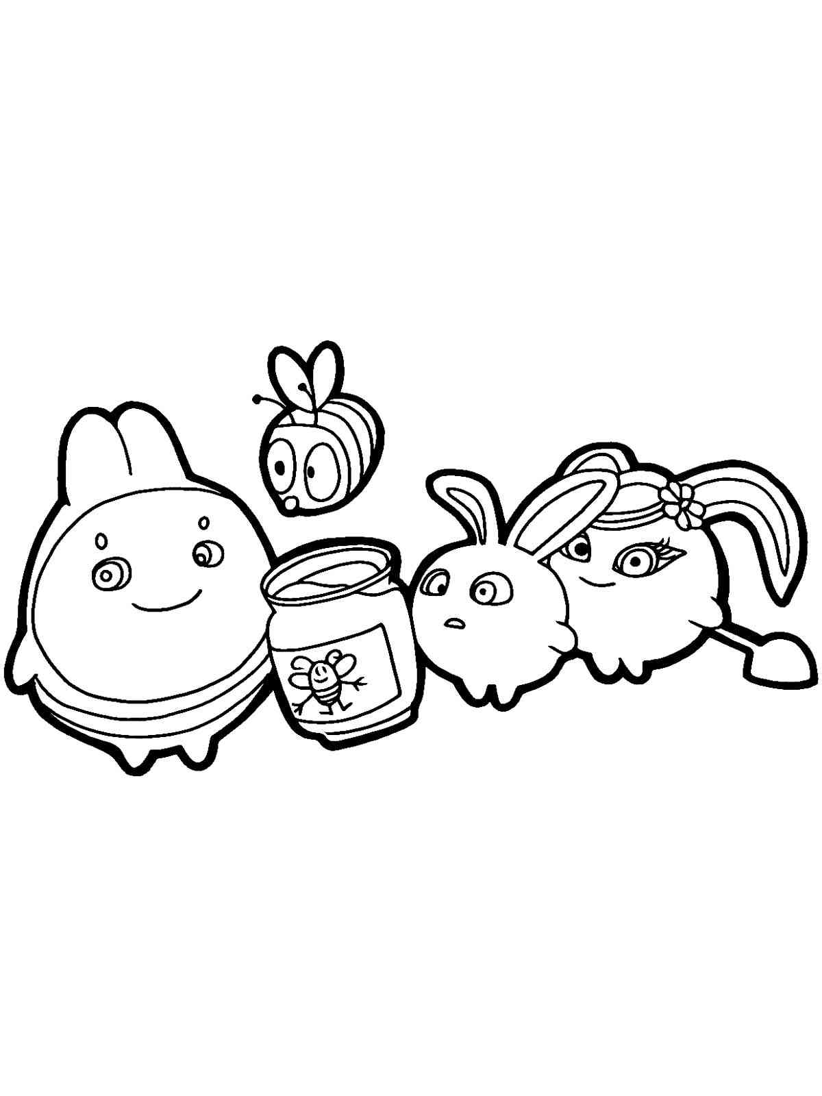 Sunny Bunnies Coloring Pages Sunny Bunnies Coloring Pages