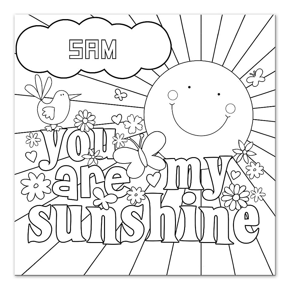 Sunshine Coloring Pages Printable Sunshine Coloring Pages Printable