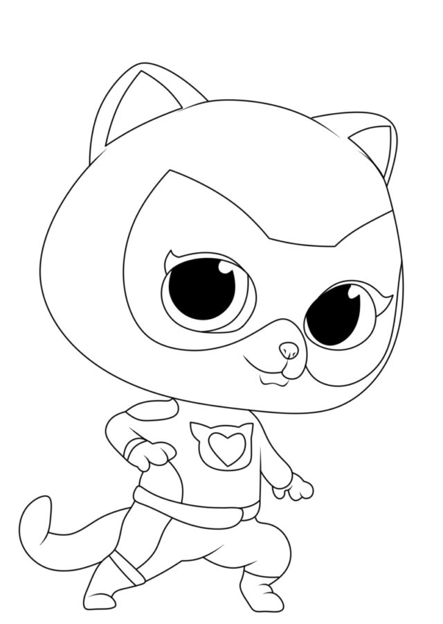 Super Kitties Coloring Pages Coloring Pages Super Kitties Coloring Pages Coloring Pages