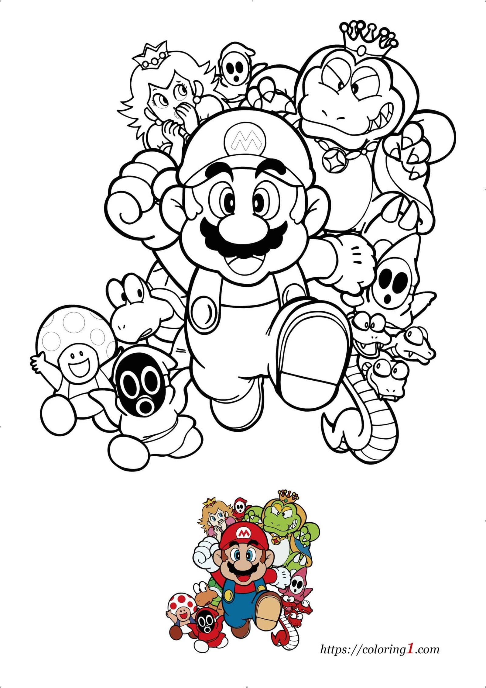 Super Mario Bros Coloring Pages Printables Super Mario Bros Coloring Pages Printables