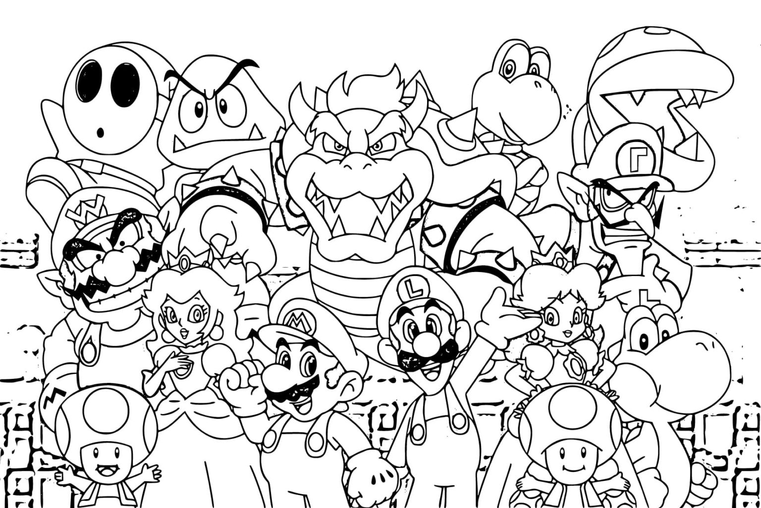 Super Mario Coloring Pages Printable Super Mario Coloring Pages Printable