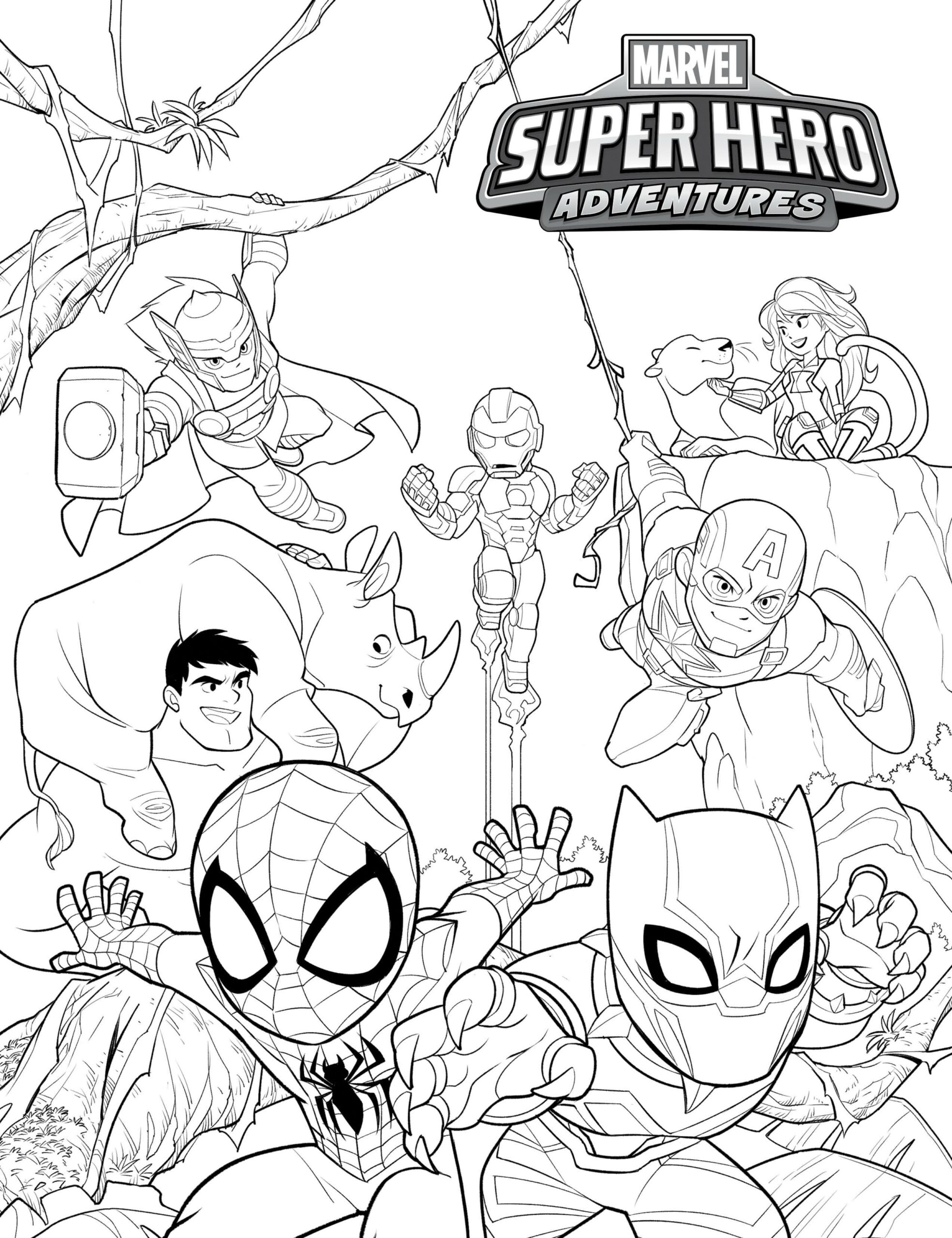Superhero Coloring Adventure 23 Printable Marvel Colo Vrogue Co Superhero Coloring Adventure 23 Printable Marvel Colo Vrogue Co