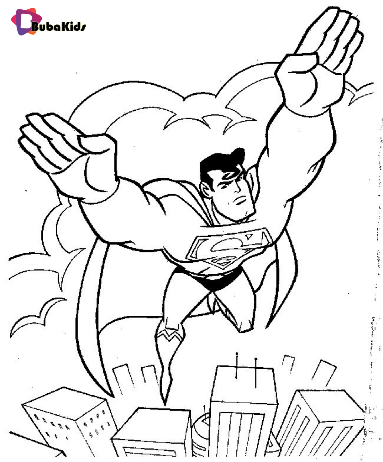 Superman Coloring Pages Printable BubaKids Superman Coloring Pages Printable BubaKids