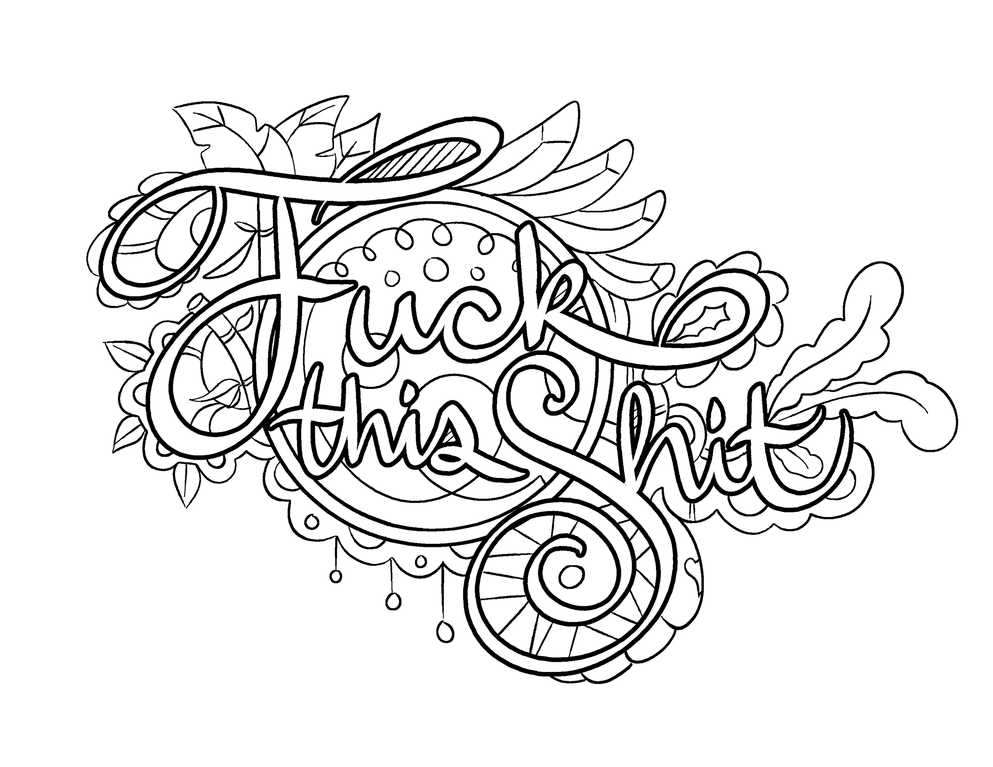 Printable Adult Coloring Pages Swear Words Printable Adult Coloring Pages Swear Words