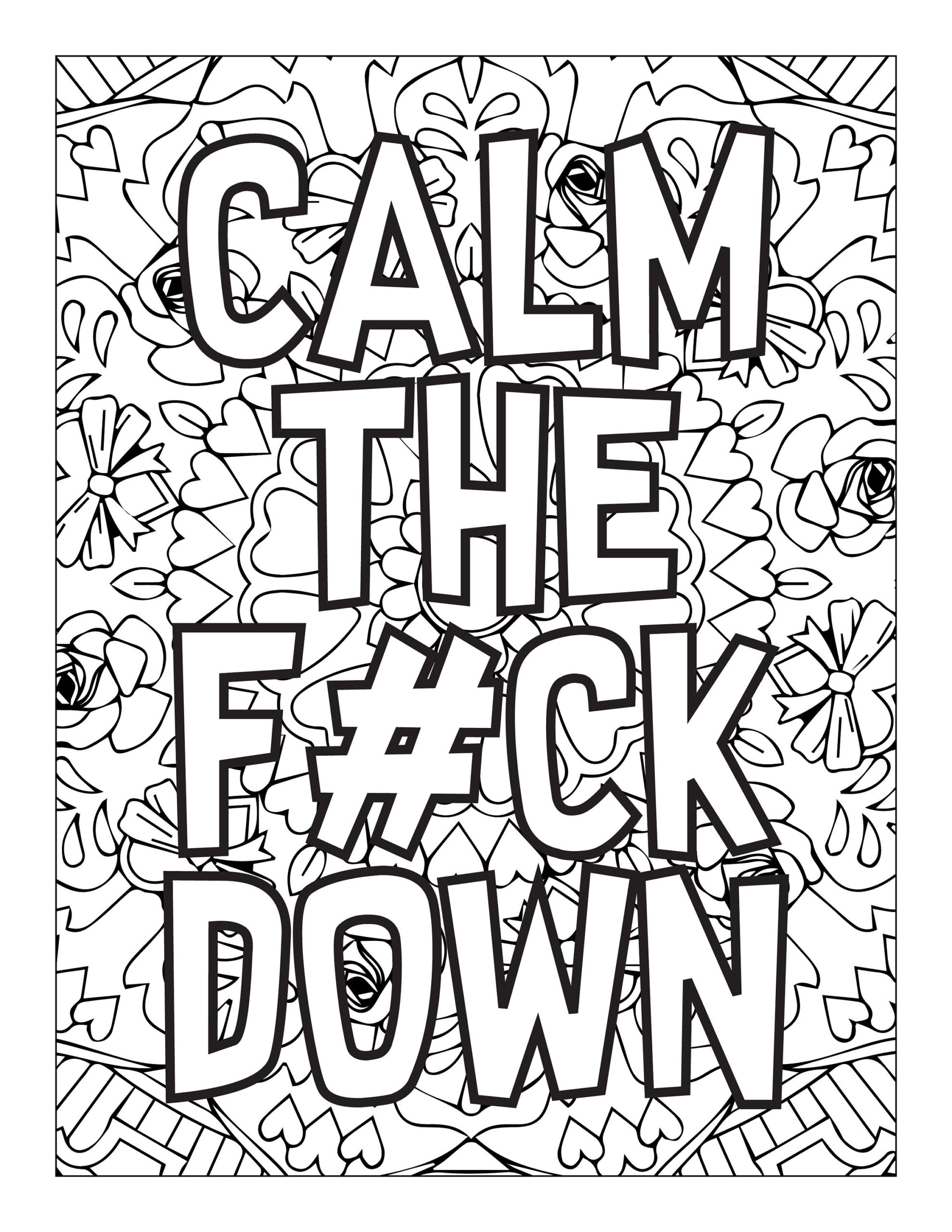 Coloring Pages Swear Words Printable Coloring Pages Swear Words Printable