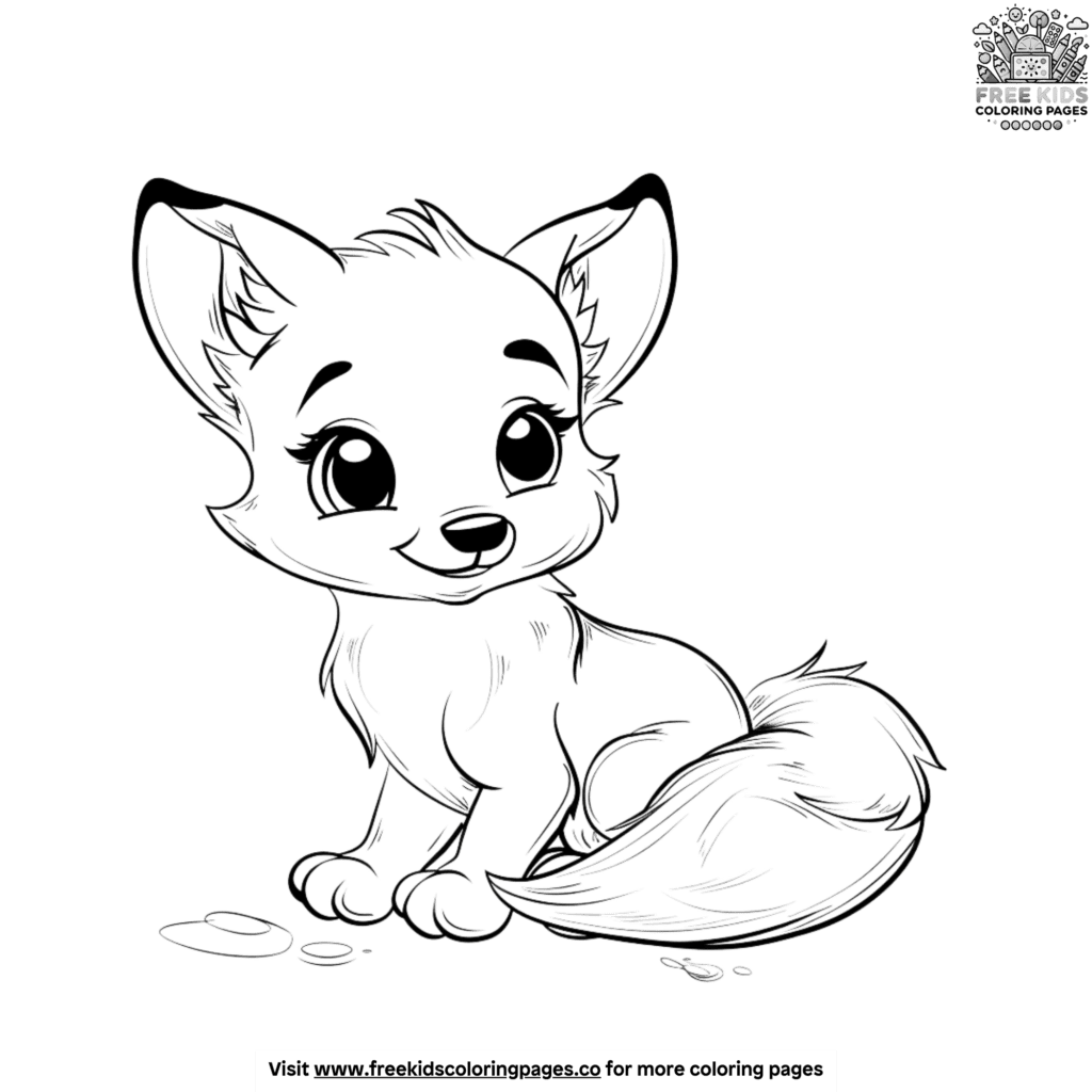 Sweet Baby Fox Coloring Pages Delight For Little Ones Sweet Baby Fox Coloring Pages Delight For Little Ones