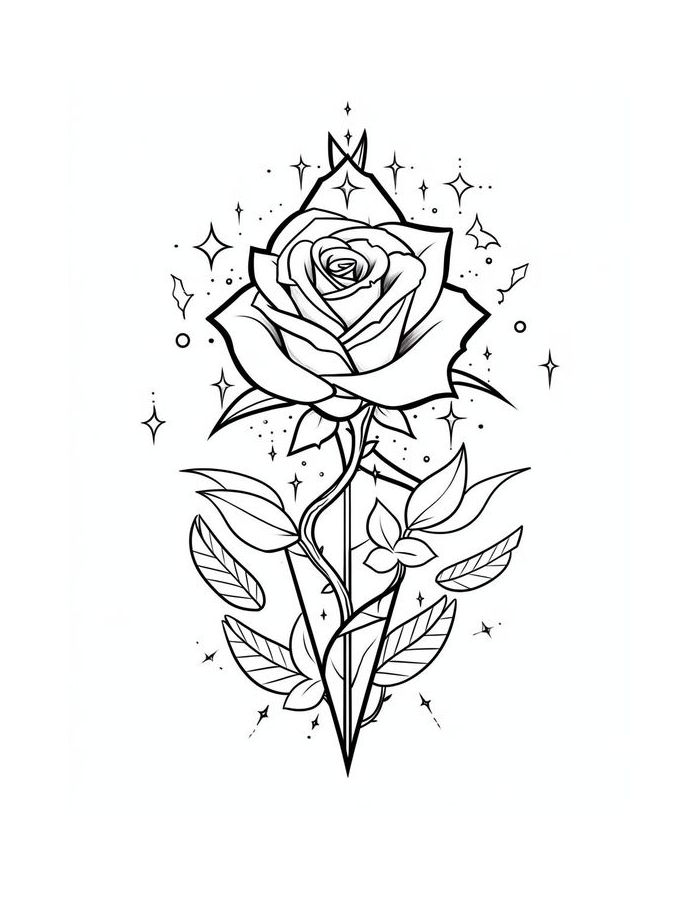 Printable Outline Tattoo Coloring Pages Printable Outline Tattoo Coloring Pages