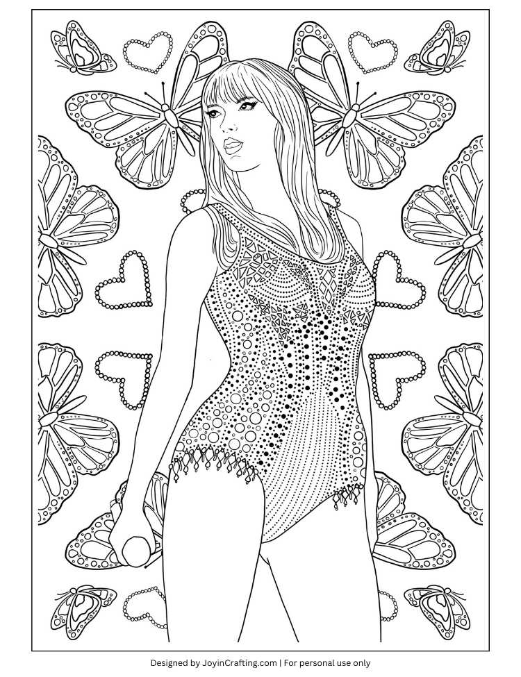 Taylor Swift Coloring Pages 1989 Taylor Swift Coloring Pages 1989