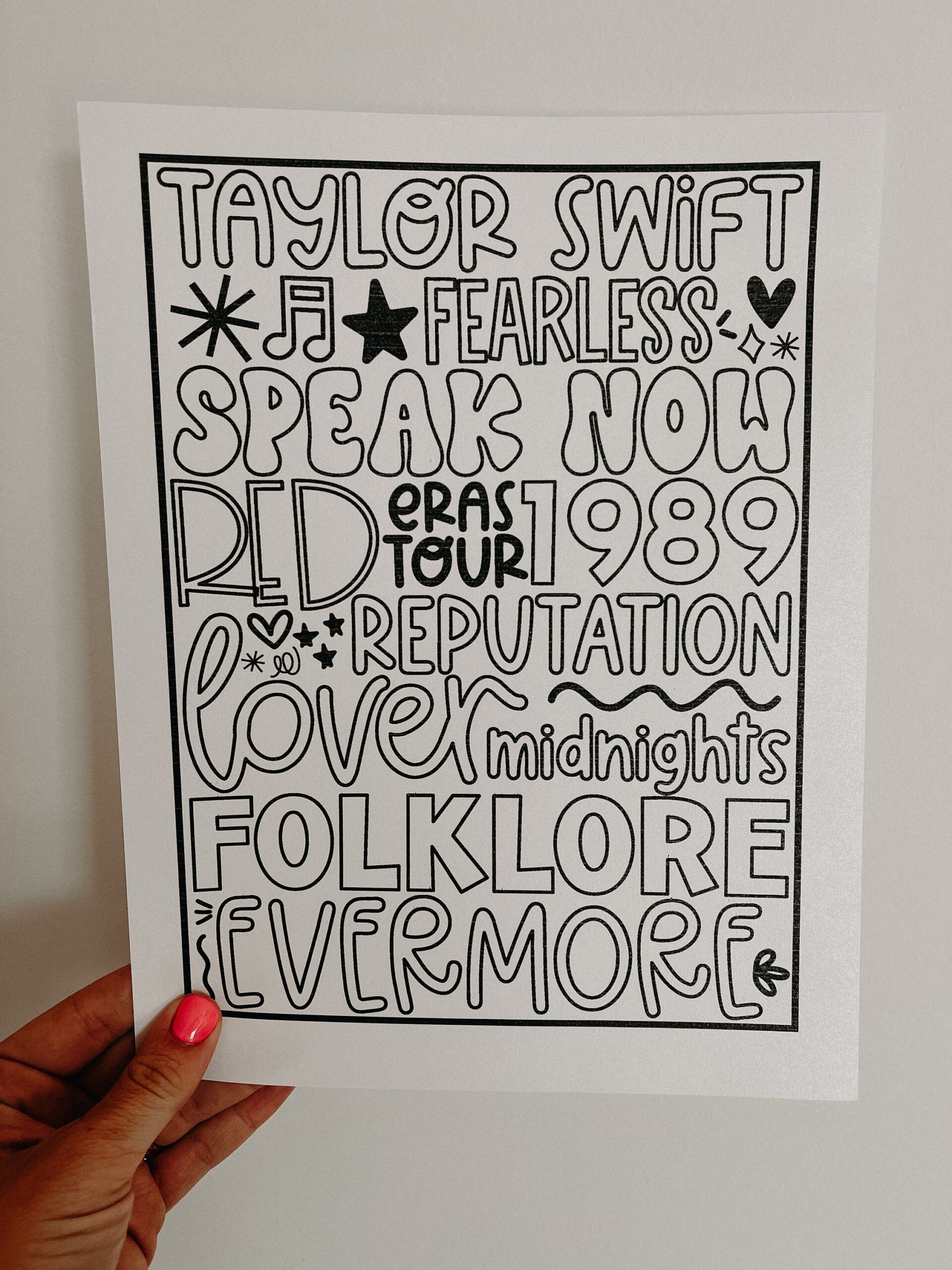 Taylor Swift Coloring Sheets Eras Tour Free Printable Templates Taylor Swift Coloring Sheets Eras Tour Free Printable Templates