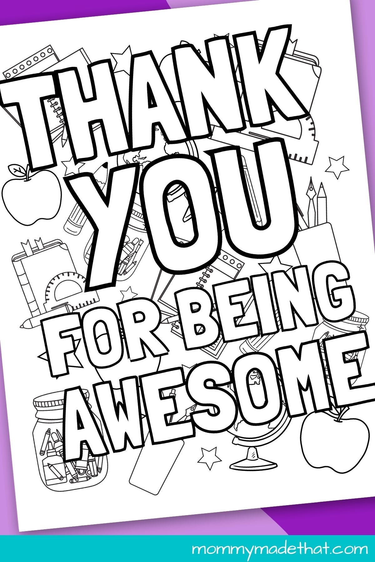 Teacher Appreciation Coloring Pages 40 OFF