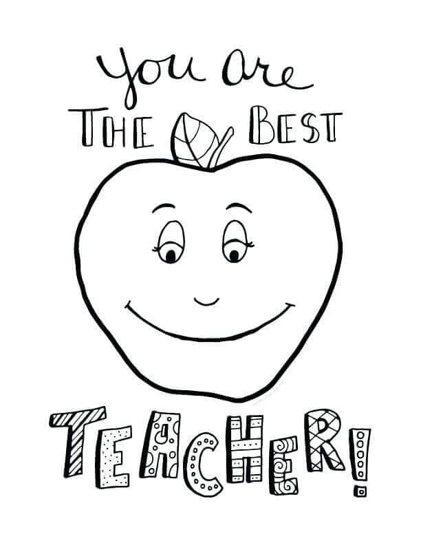 Teacher Appreciation Coloring Pages Printable Teacher Appreciation Coloring Pages Printable