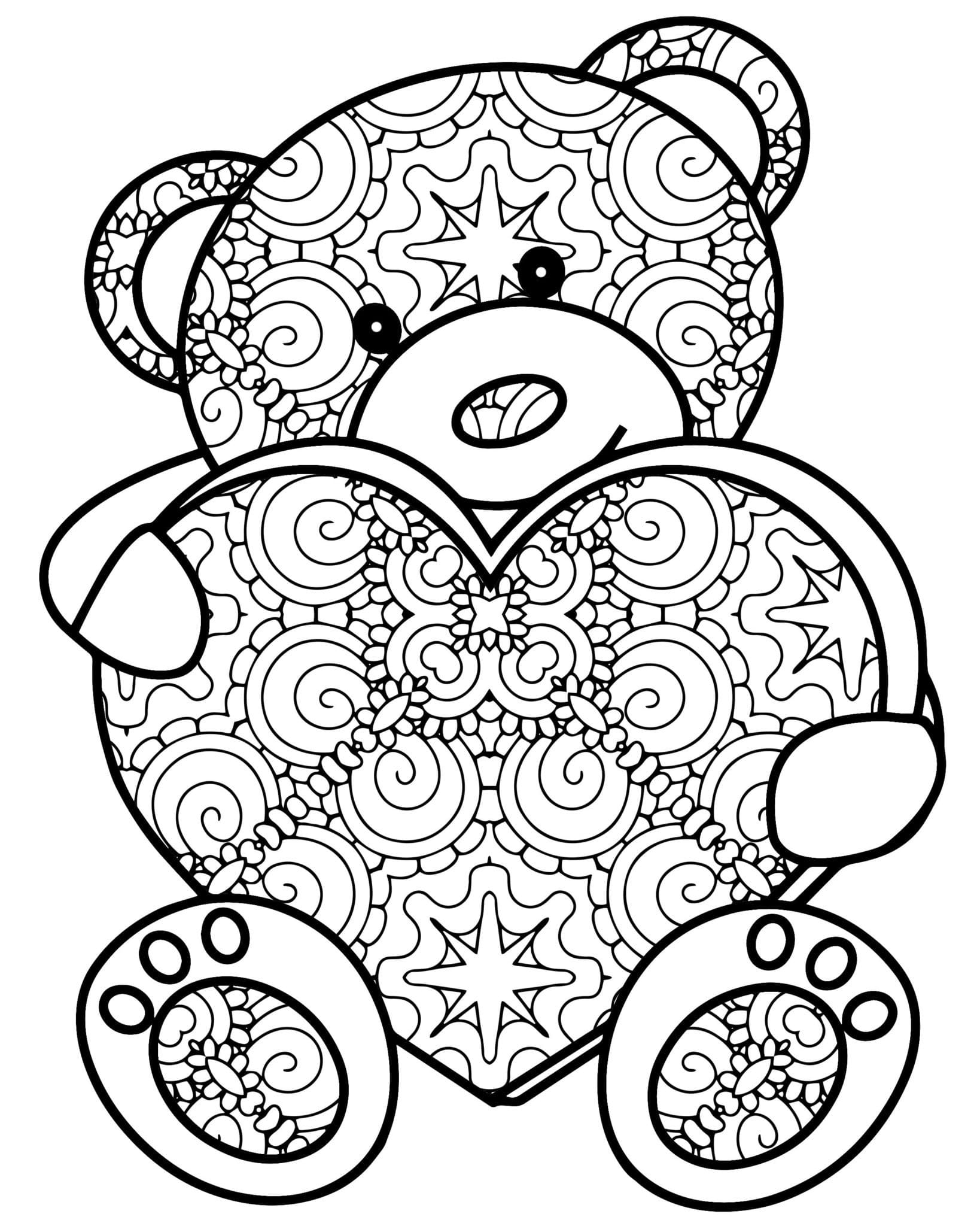 Teddy Bear Coloring Pages