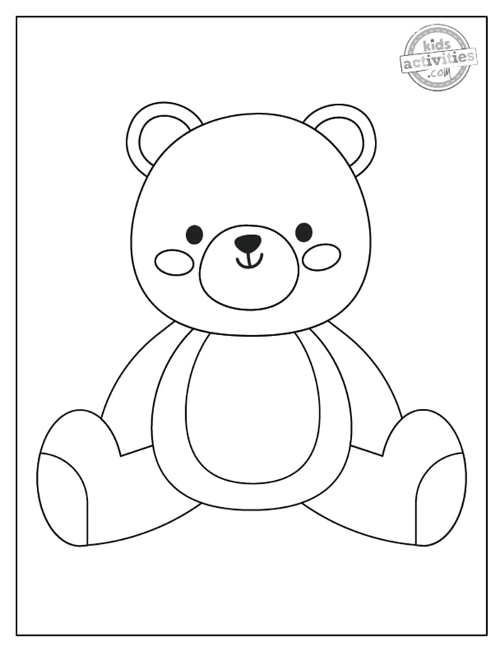 Teddy Bear Printable Coloring Pages Printable Free Templates