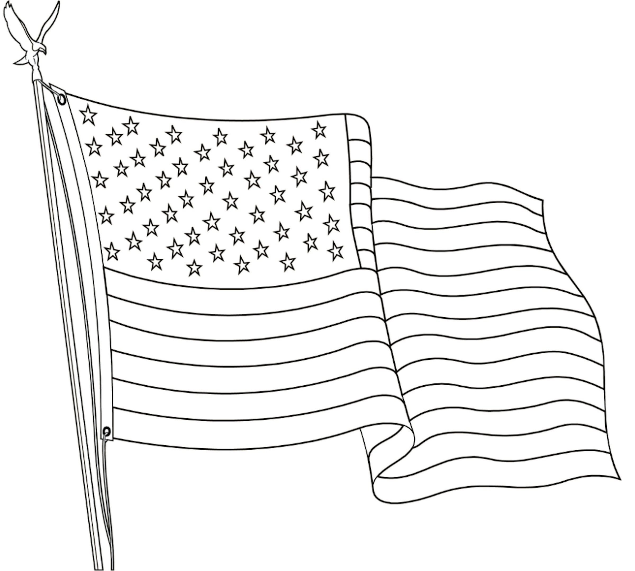 Printable Coloring Pages Flags