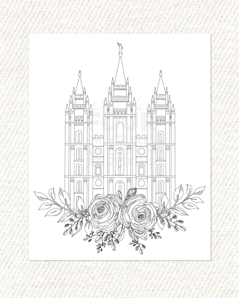 Temple Coloring Pages