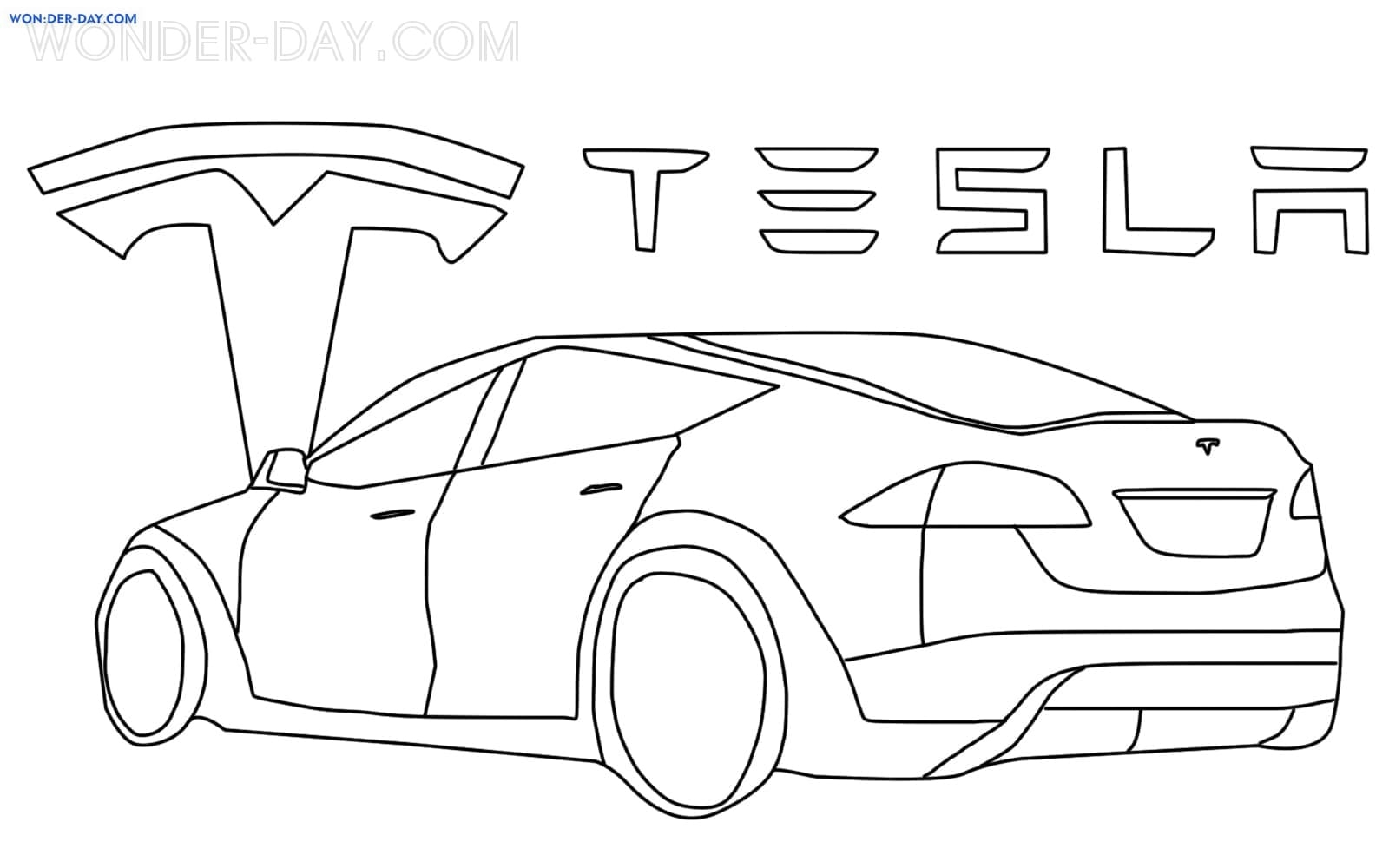 Tesla Coloring Pages Printable