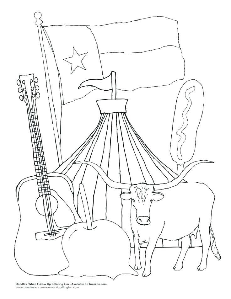 Texas Coloring Pages At GetColorings Free Printable Colorings
