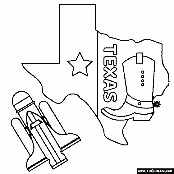 Texas Coloring Pages Printable