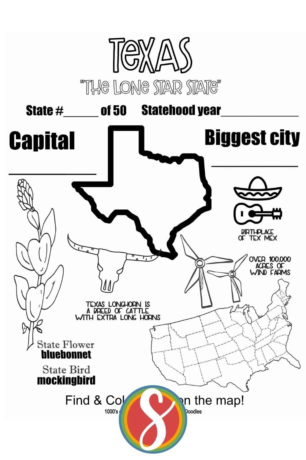 Texas Coloring Pages Printable Texas Coloring Pages Printable