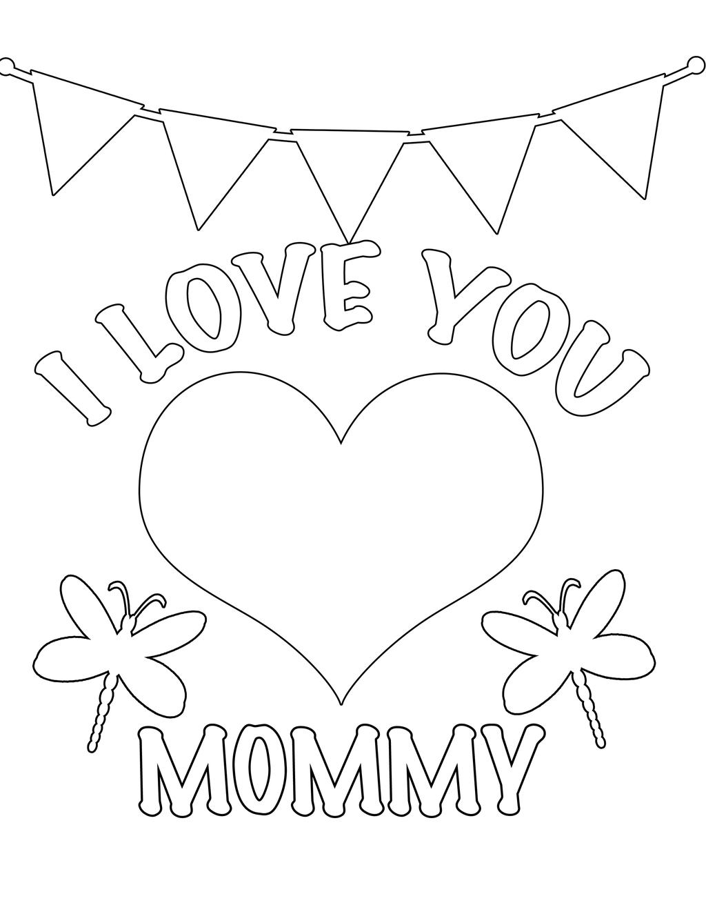 Thank You For Your Service Coloring Pages I Love You Mommy Free